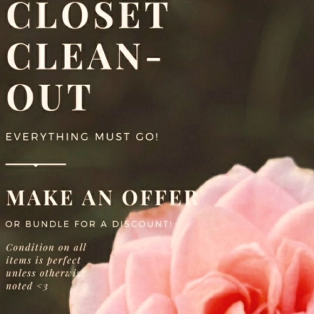 CLOSET CLEAN OUT! MAKE ANY OFFER!!